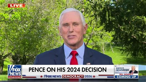 Mike Pence Talks 2024 Decision And Bidens Border Policies Fox News Video