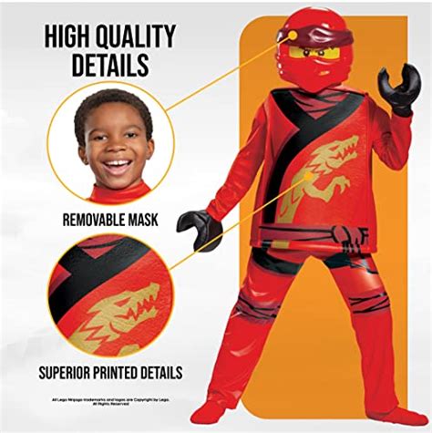 Small Classic DISGUISE Unisex Kid's Kai Lego Ninjago Costume ...