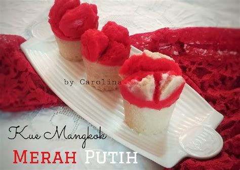 Resep Kue Mangkok Merah Putih Tanpa Tape Oleh Carolina Cookpad