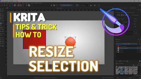 Krita How To Resize Selection Youtube