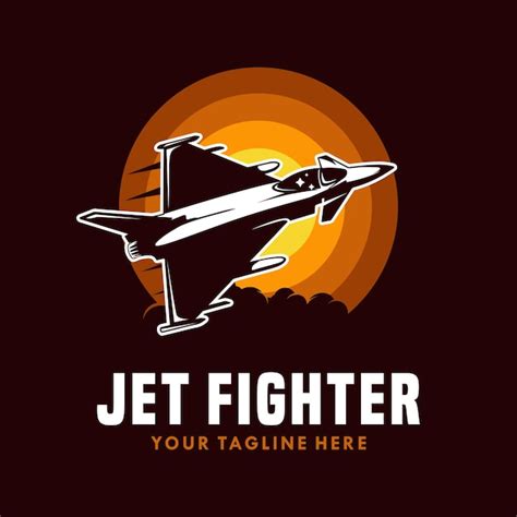 Premium Vector Jet Fighter Logo Template Vector Illustration