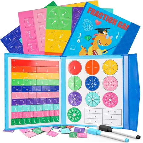 Amazon Magnetic Fraction Educational Puzzle Pcs Magnetic