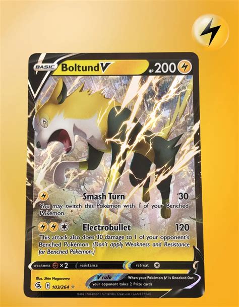 Boltund V 103 264 Fusion Strike TCG Coleccionistas