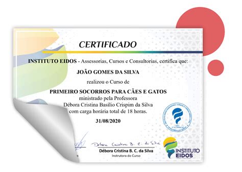 Curso De Primeiros Socorros Para C Es E Gatos Instituto Eidos