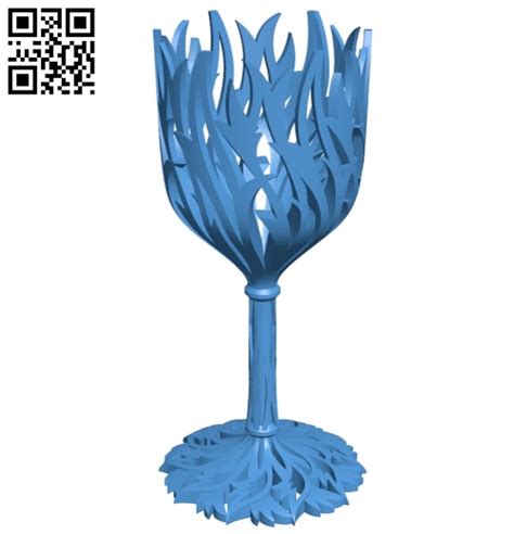 Wine Cup Holder B005484 File Stl Free Download 3d Model For Cnc And 3d Printer Download Free