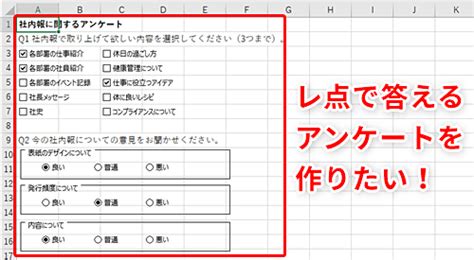 【excel】“ ”で回答するフォームを作りたい！エクセルでチェックボックスを挿入するテクニック いまさら聞けないexcelの使い方講座 窓の杜