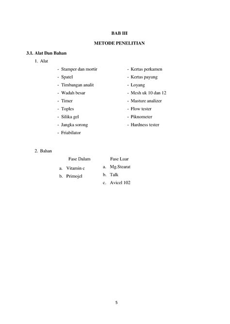 Laporan Praktikum Kempa Langsung Bab Bab Iii Metode Penelitian