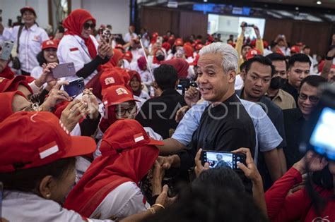 Deklarasi Relawan Gapura Nusantara Dukung Ganjar Pranowo Antara Foto