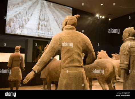 Terracotta Warriors On Display In The Shaanxi History Museum Xian China