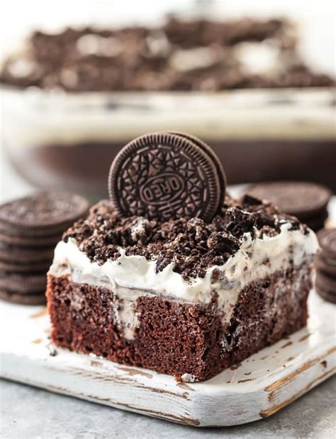 Oreo Cake Creamy Oreo Poke Cake Recipe Video