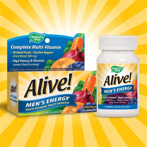 Alive Men S Energy Multi Vitamin 50 Tablets