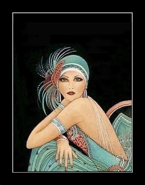 Vintage 1920s Green Flapper Girl Fashion, Roaring 20s Style Wall Art ...