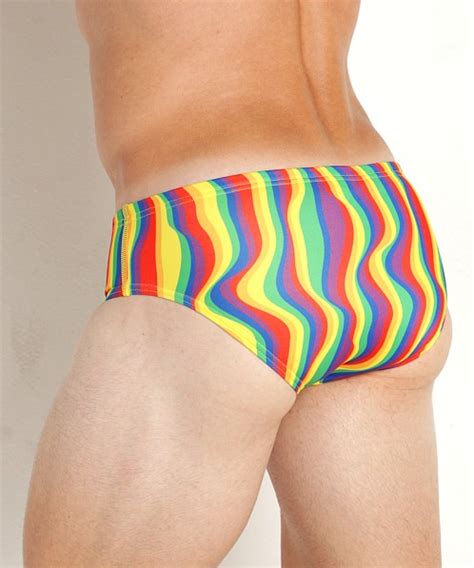 Speedo One Printed Rainbow Pride Swim Brief Rainbow Tide 705200p 640