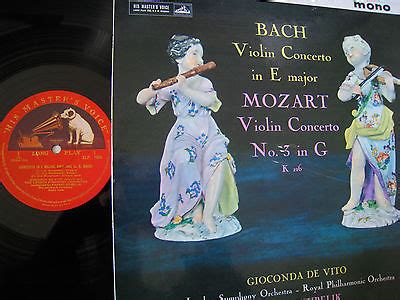 Popsike GIOCONDA DE VITO KUBELIK Bach Mozart Violin Concerto MONO