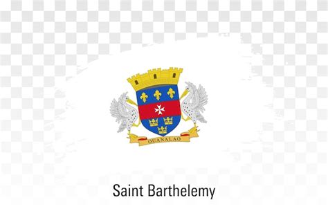 Premium Vector Saint Barthelemy Flag Grunge Brush Stroke Flag St