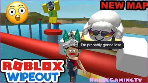 Wipeout Roblox With My Sister Vid 1 Youtube