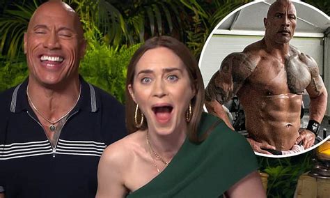 Dwayne The Rock Johnson And Emily Blunt Left Shocked When He S Asked