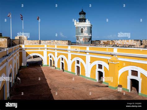 El Morro Fort And Lighthouse Old San Juan On The Tropical Caribbean