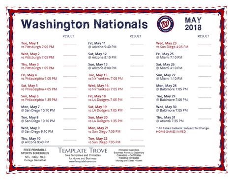 Nationals 2024 Promotional Schedule - Harli Magdalena