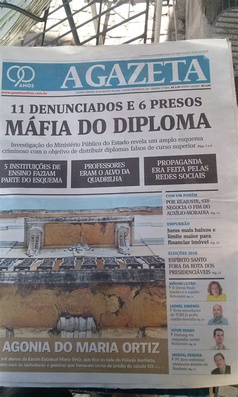 Repórter Paulo Maciel A TRIBUNA NOTÍCIA AGORA E A GAZETA capas