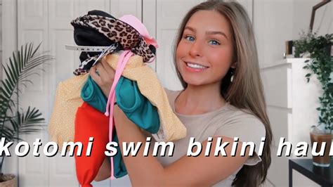 TRY ON SUMMER BIKINI HAUL Ft Kotomi Swim YouTube