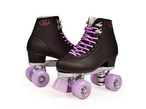 Patins De Couro De 4 Rodas Para Mulher SLOWMOOSE Lavanda 6 5