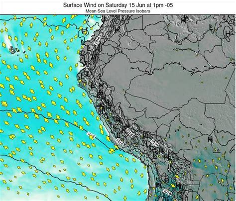 Peru Surface Wind On Sunday Sep At Am