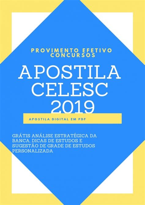 Provimento Efetivo Concursos Apostila CELESC Assistente