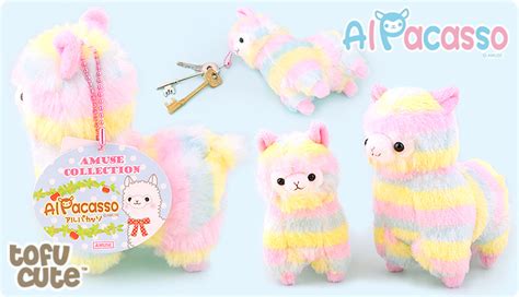 Buy Genuine Amuse Collection Rainbow Alpacasso Plush Keychain At Tofu Cute