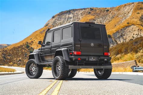 Revamped Face Of Black Mercedes G Class With Custom Bumper Guard And