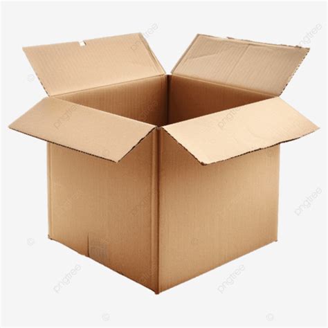 Open Cardboard Box Transparent Background Cardboard Box Open Box