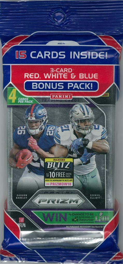 2018 Panini Prizm Football Cello Multi Pack Da Card World