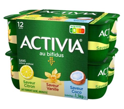 Yaourts Au Bifidus Citron Vanille Coco Activia 12 X 125 G La Belle