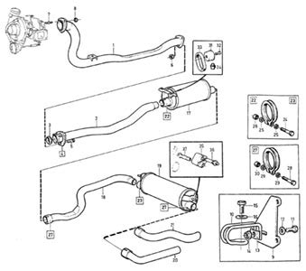 Exhaust System 240 B19ET B21ET VP Autoparts