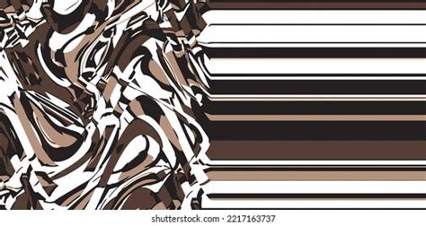 Abstract Wavy Lines Modern Marble Pattern Geometric Striped Waves Art Design For Scarf Marble