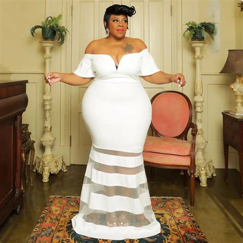 Sexy Plus Size White Maxi Dress Free Shipping