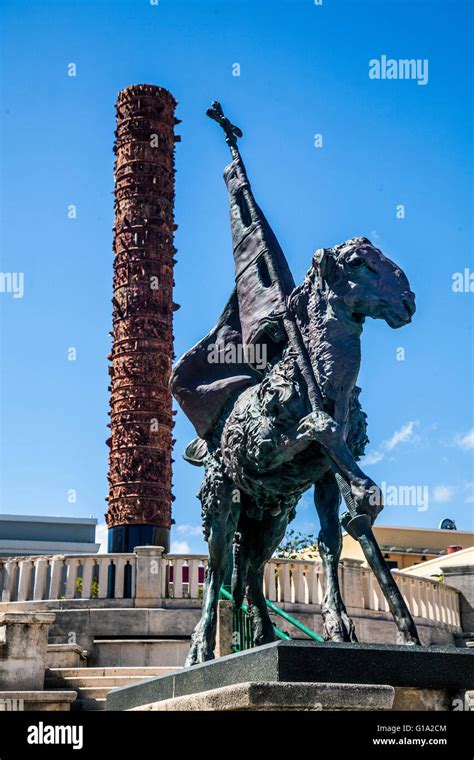 Lamb of God statue located in the Plaza del Quinto Centenario, Old San ...