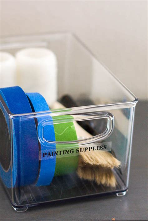 How To Label Clear Storage Bins Good Looking Examples