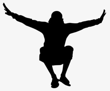 Jump Clipart Happy Man Jumping Silhouette Png Free Transparent