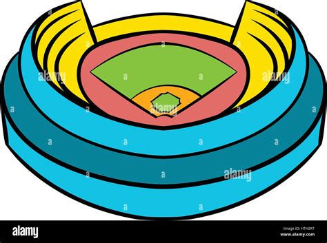 Baseball Stadium Icon Icon Cartoon Stock Vector Image Art Alamy