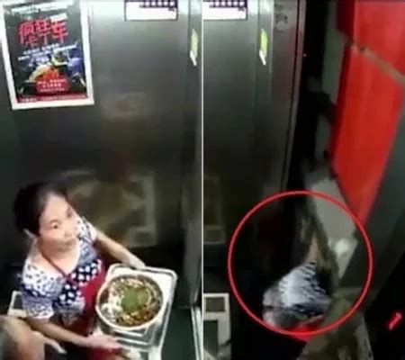 Mulher quase é cortada ao meio por elevador defeito fotos