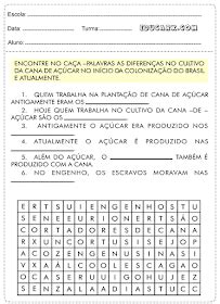 50 Atividade Avaliativa Atividades Sobre A Cana De Açucar Para O 4o Ano