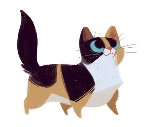 Daily Cat Drawings — 445: Munchkin Cat