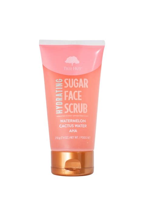 Exfoliante Facial Hidratante Watermelon Cactus Water Aha Sugar Face Scrub 210g Tree Hut Gloss