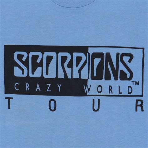 1991 Scorpions Crazy World Tour Shirt Wyco Vintage