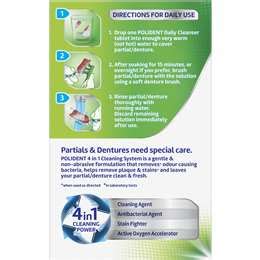 Polident Whitening Denture Cleaner For Dentures And Partials 36 Pack | Woolworths