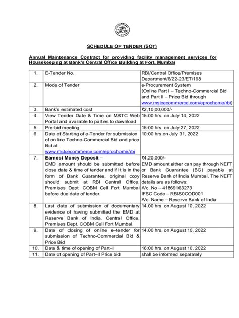 Fillable Online Annual Maintenance Contract Amc And Facility