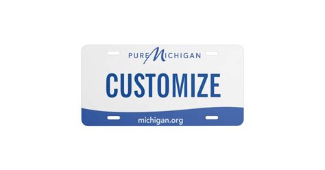 Michigan Custom License Plate | Zazzle