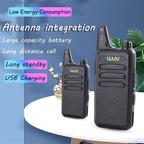 Walkie Talkie Wln Kd C Uhf Mhz W Channel Handheld