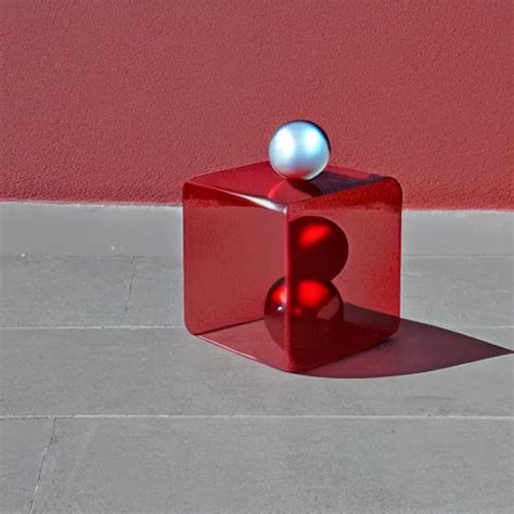 Chrome Spheres On A Red Cube Sfumato Stable Diffusion Openart